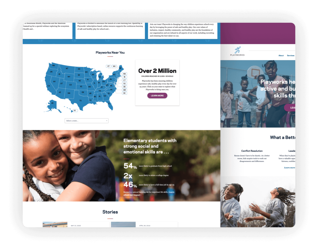 Nonprofit Websites - Playworks