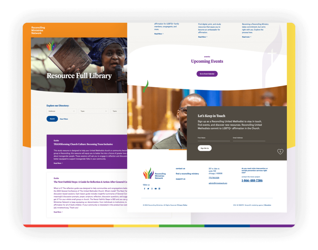 Website Design for Nonprofits - Reconciling Ministry Network