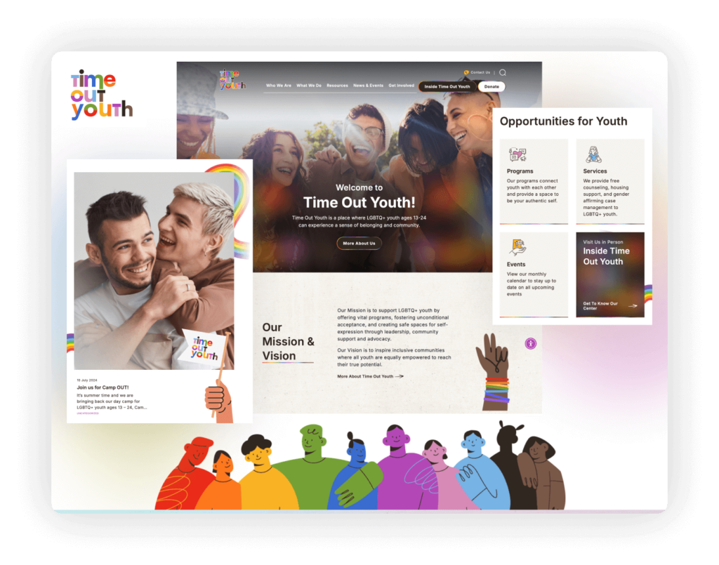 Web Design for Nonprofits - Time Out Youth